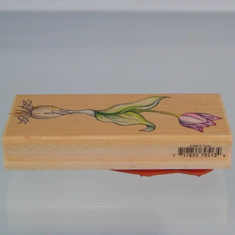 Tulip With Bulb Flower Stamp Stampede A1581F Crafters Stamp New Unused